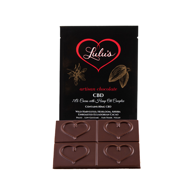 Lulu’s Raw, Vegan CBD Chocolate Bar