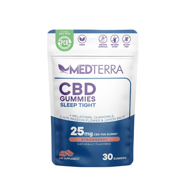 Medterra Sleep Tight Strawberry Gummies