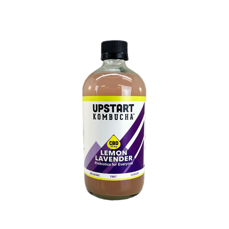 Upstart Lemon-Lavender CBD Kombucha