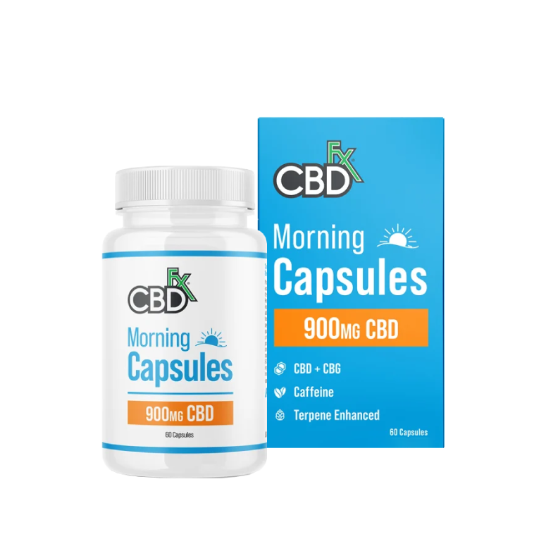 CBDfx CBD + CBG Morning Capsules