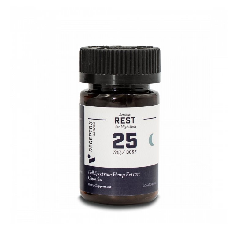 Receptra Naturals Seriously Relax CBD Gel Capsules